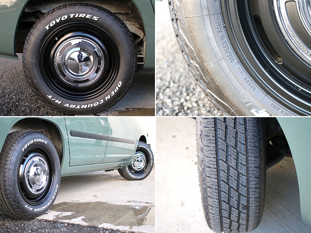 ディーンのクロスカントリーアルミにオープンカントリータイヤ15インチで装備！