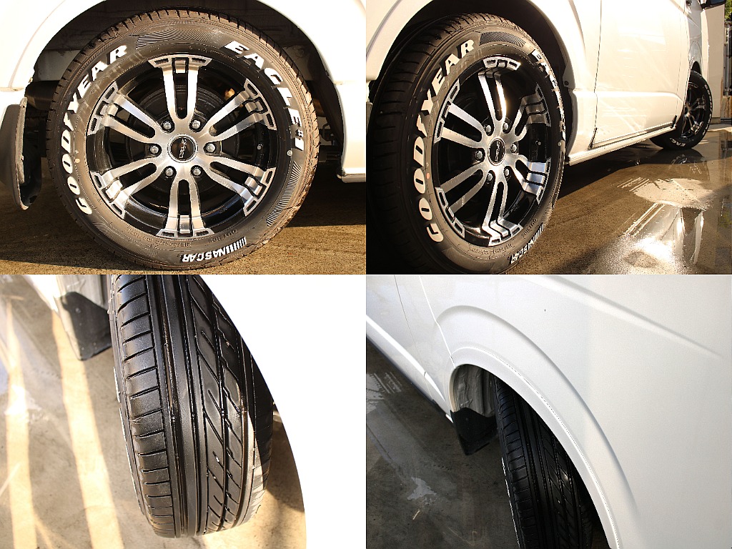 オリジナルのDelf02アルミホイールにグッドイヤーナスカータイヤ17インチで装備！