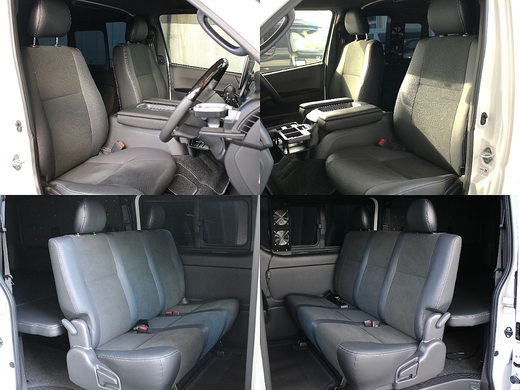 ダークプライムⅡならではのハーフレザー調のシートになってます！