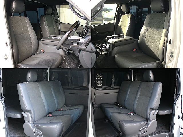 ダークプライムⅡならではのハーフレザー調のシートになってます！