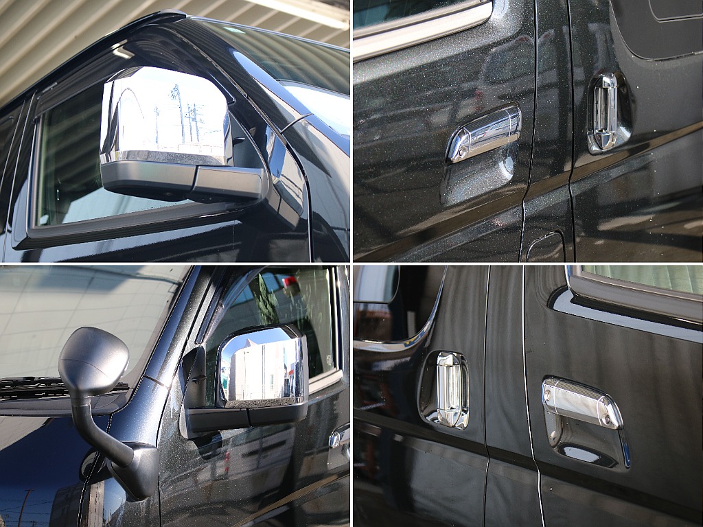 パノラミックビューモニター用のカメラがサイドミラー下についてます！