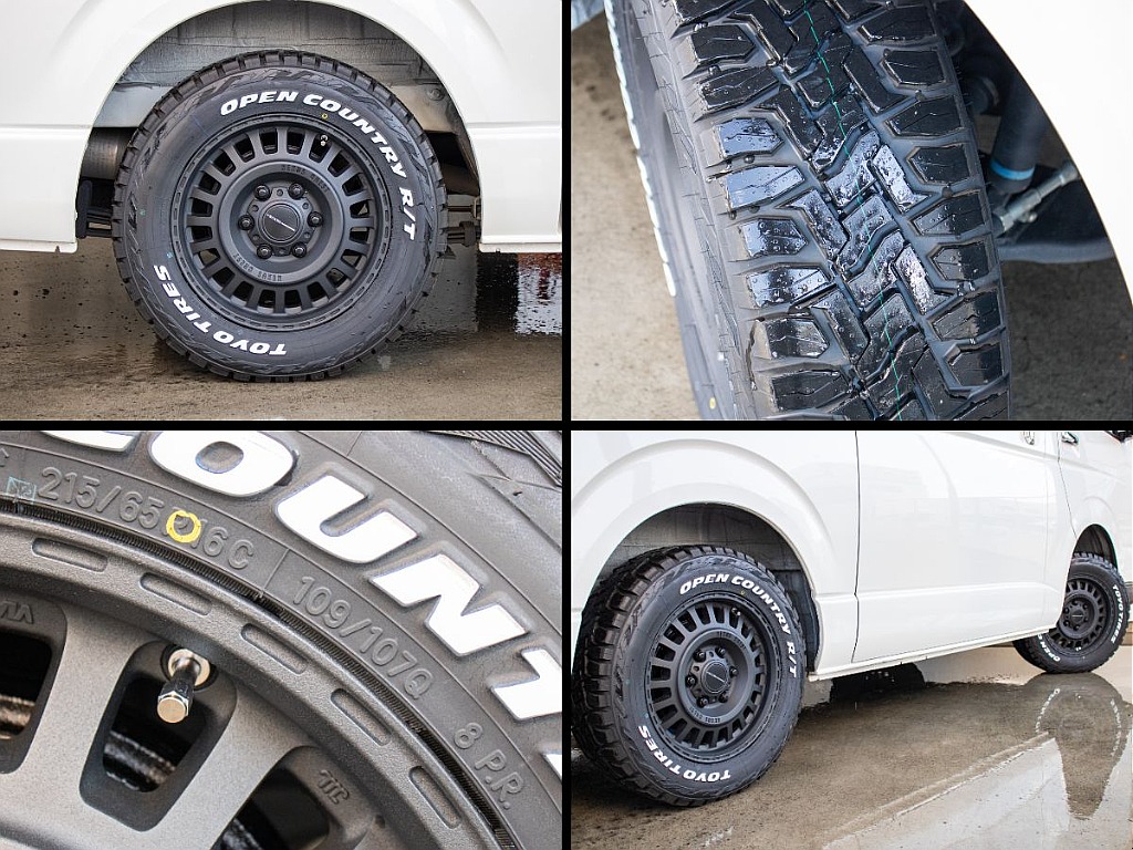 オリジナルのネクサスクレストアルミホイールにオープンカントリータイヤ16インチ！両方新品で装備してます！