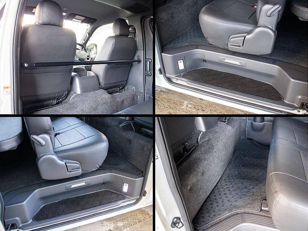 2列目の足元・ステップにも純正のフロアマット装備してます！