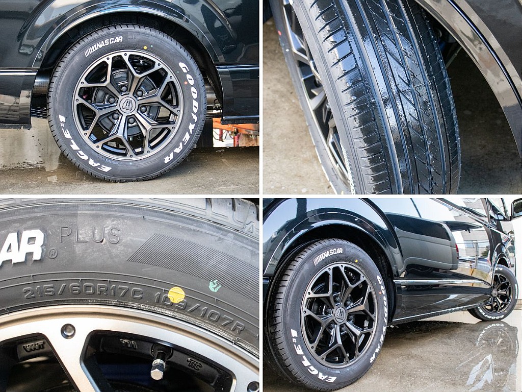 オリジナルのオーバーフェンダーにバルベロスタイリングヘックスアルミホイール装備してます！