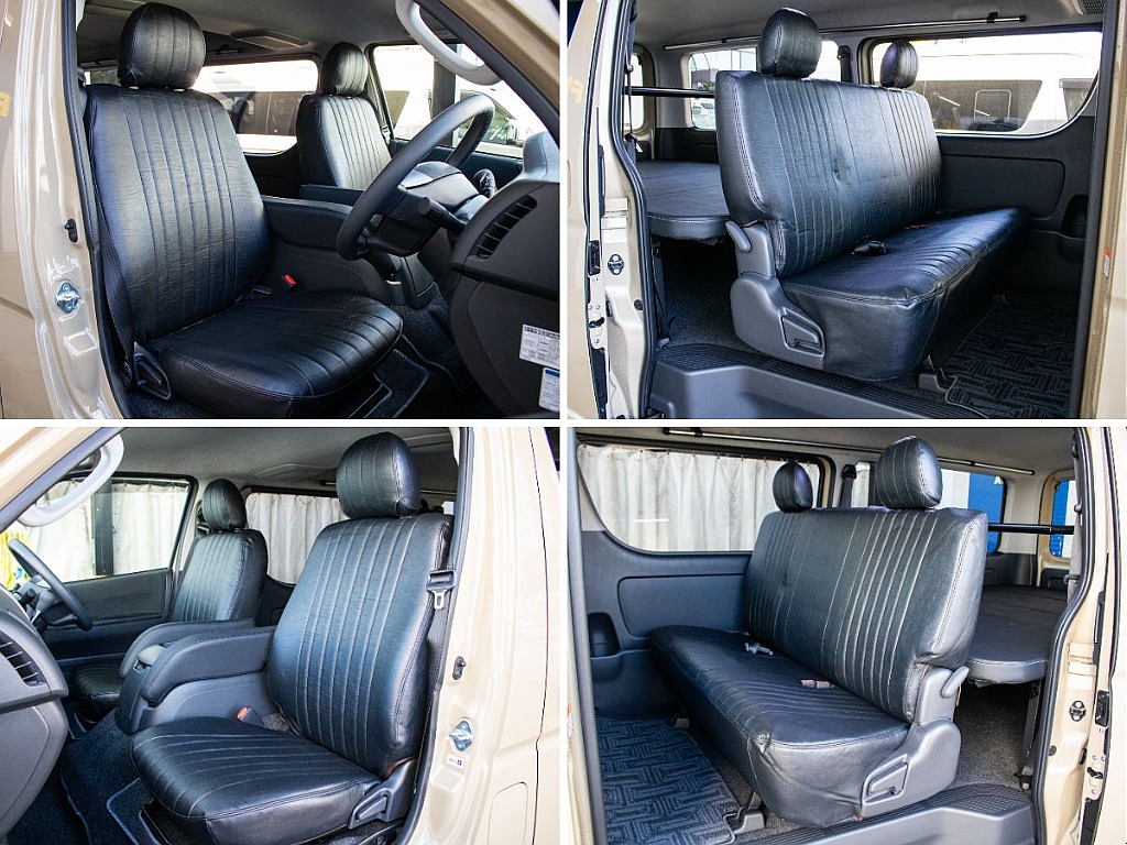 オリジナルのクラシックシートカバーを全席装備しております！