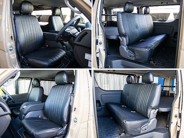 オリジナルのクラシックシートカバーを全席装備しております！