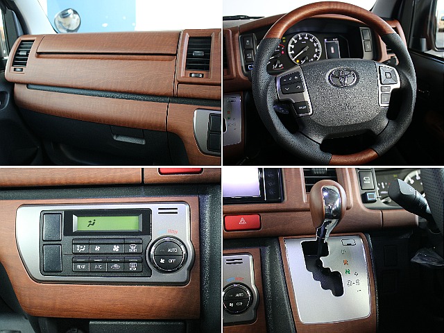 オリジナルの茶木目インテリアパネル3点新品で装備してます！