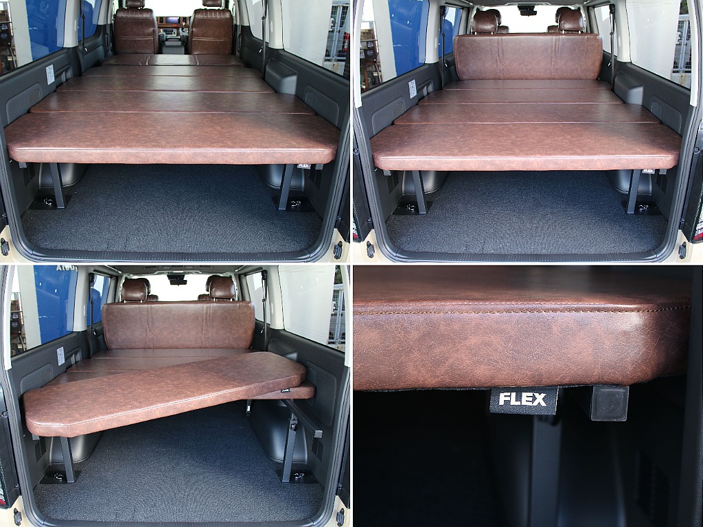 ベッドキットType2装備してます！シートカバーに合わせてKnotRecordsの生地です！