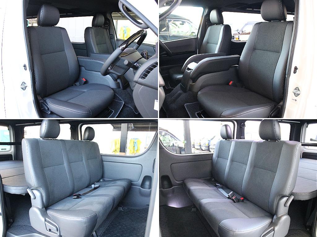 ダークプライムⅡならではのハーフレザー調シートになってます！