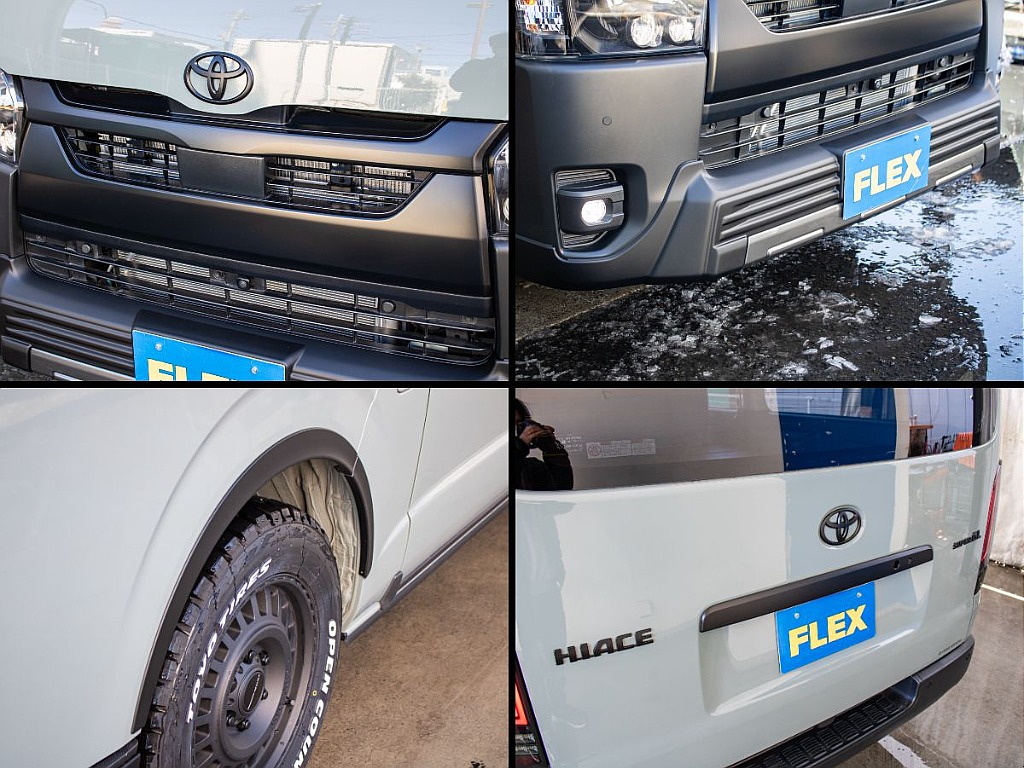 オリジナルオーバーフェンダーを装備することによってサイドにもワンポイントマッドブラックが入ります！