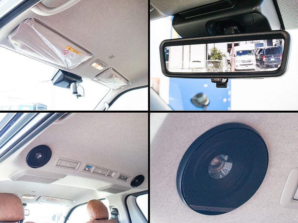 ルーフスピーカーが装備されているので後席でも音がしっかりと聞こえます！