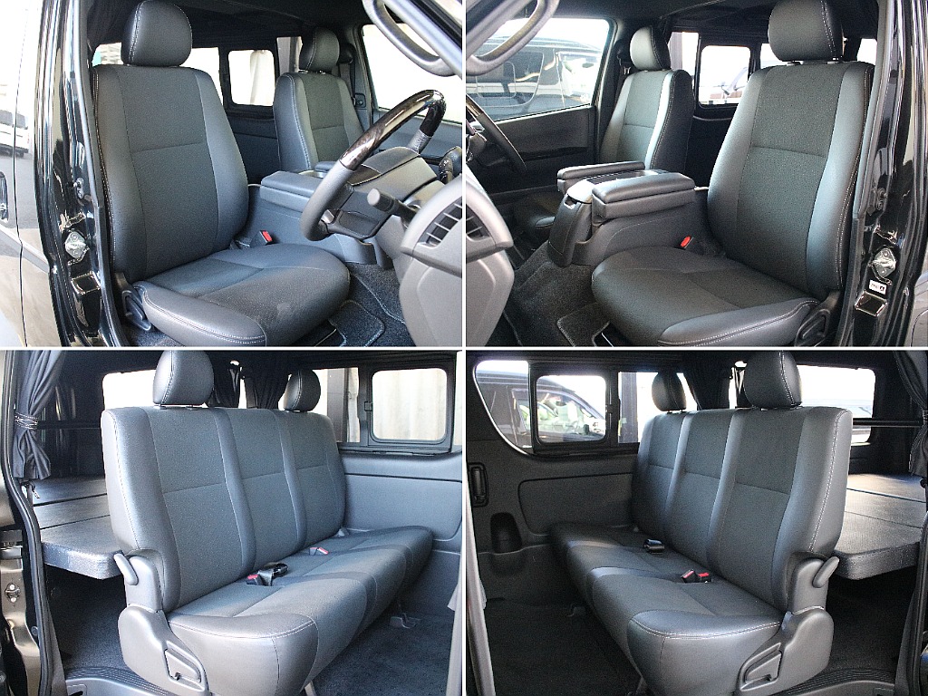 ハーフレザー調のシートなので高級感のある内装です！