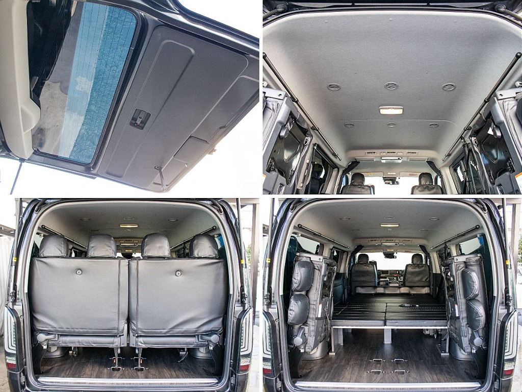 4列目シートを跳ね上げれば荷室空間の確保もできます！