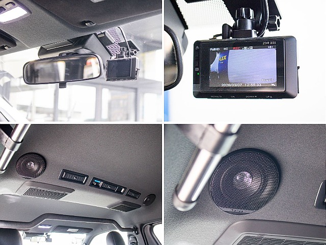 後席にはルーフスピーカーも装備！2列目の方たちも音楽をお楽しみいただけます！