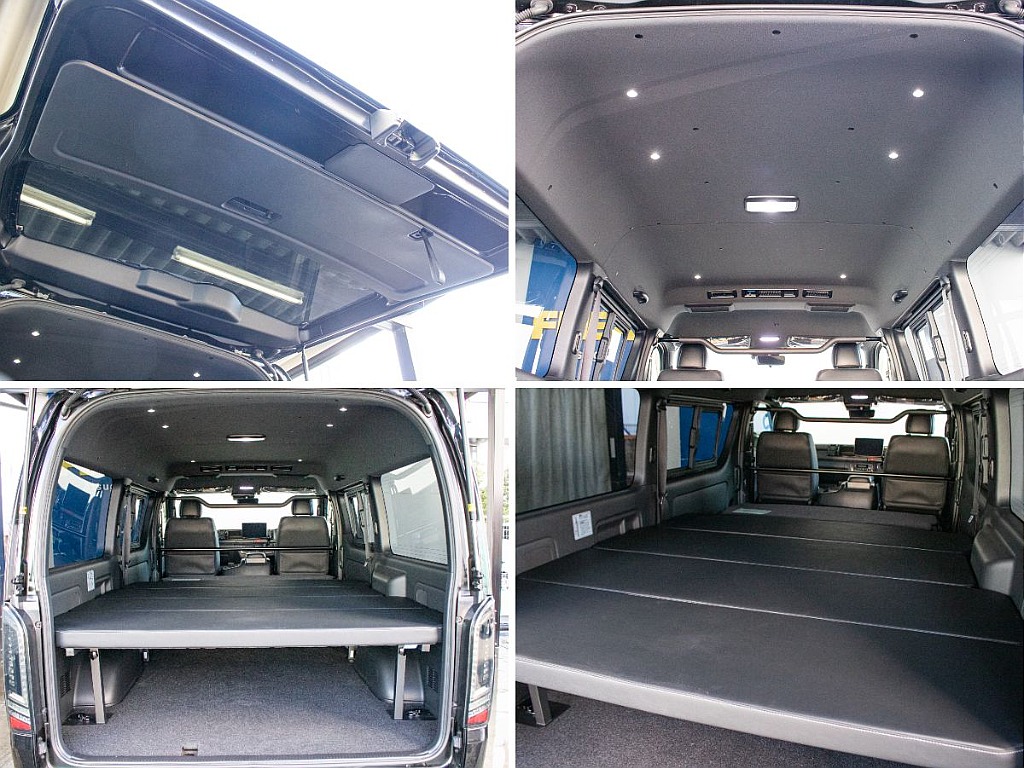 ベッドキット装備！ワイドバンならではの広大な荷室空間で車中泊もお楽しみいただけます！