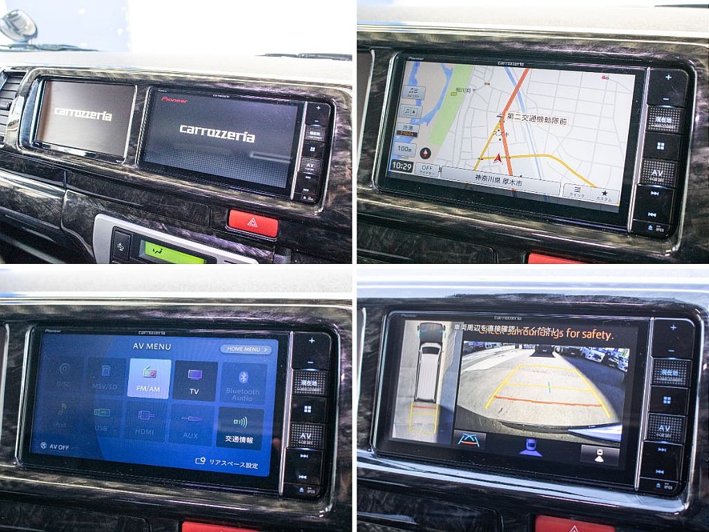 カロッツェリア製7インチナビにサブモニターが装備されているので、地図とテレビなど2画面表示が可能です！