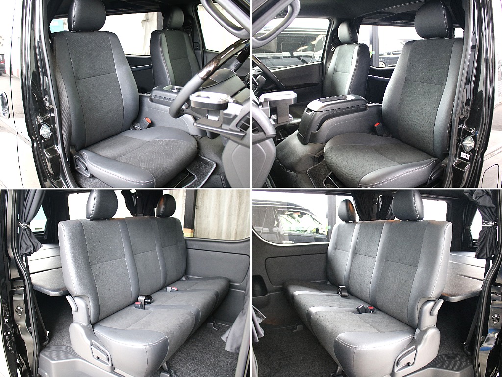 ダークプライⅡならではハーフレザー調シートになります！