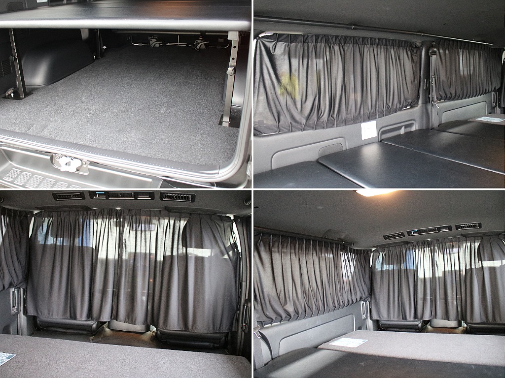 リア5面カーテン＆間仕切カーテンが装備してます！