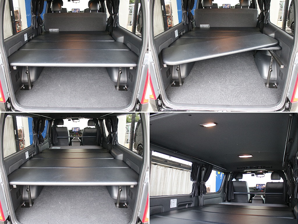 4分割式のベッドが搭載してます！