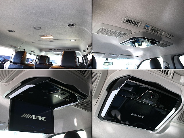 12.8インチフリップダウンモニターが装備されてます！