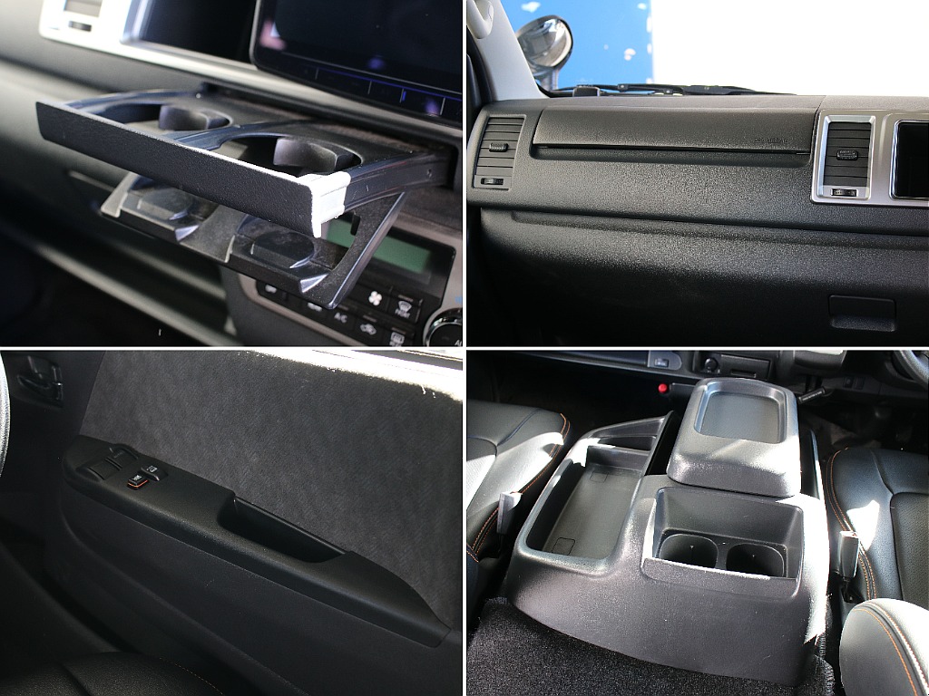 ドリンクホルダーなども多数あります！