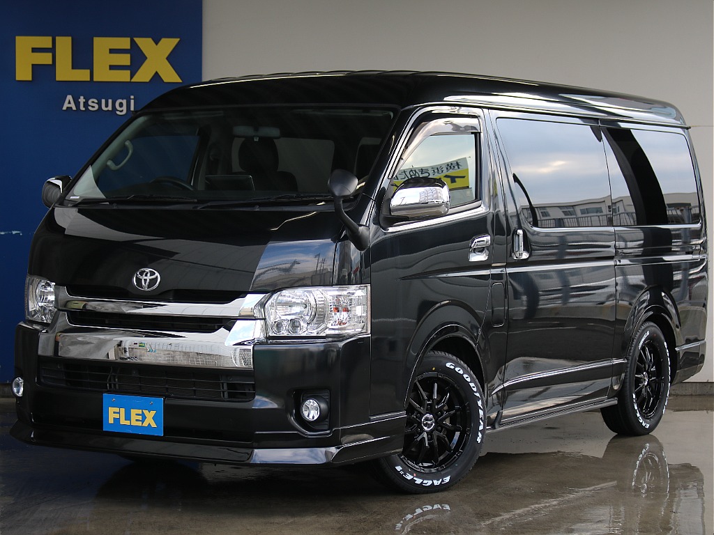 H30年式　ハイエースワゴン　ガソリン4WD　ファインテックツアラー　BIG-Xナビ搭載！
