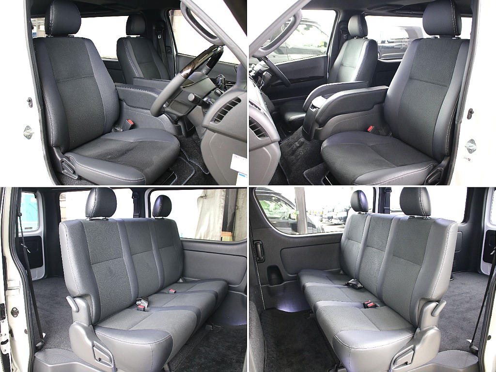 ダークプライⅡならではのハーフレザー調シートになってます！