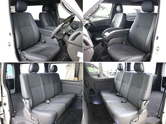 ダークプライⅡならではのハーフレザー調シートになってます！