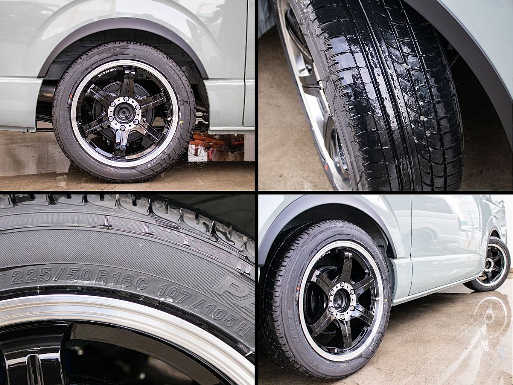 新作ネオスフィーダアルミホイールにヨコハマパラダ18インチを装備してます！