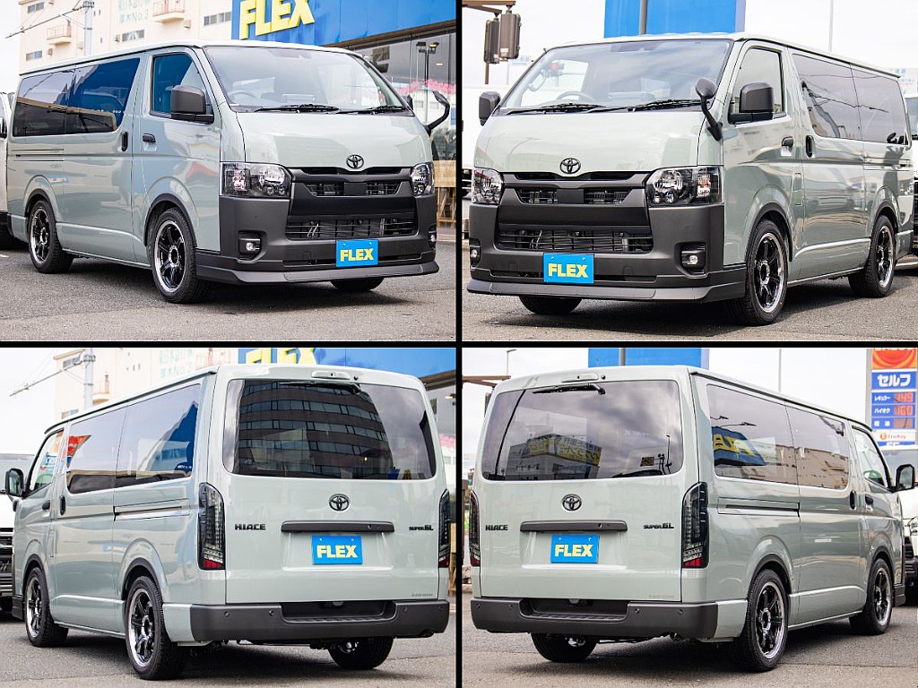 オリジナルフロントスポイラーをマッドブラックで装備してます！