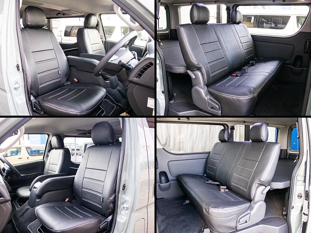 全席オリジナルアームレストを装備してます！運転などがより快適になります！