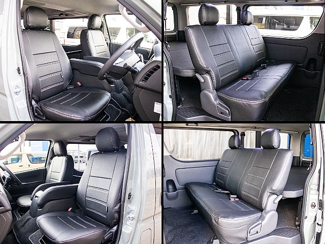 全席オリジナルアームレストを装備してます！運転などがより快適になります！