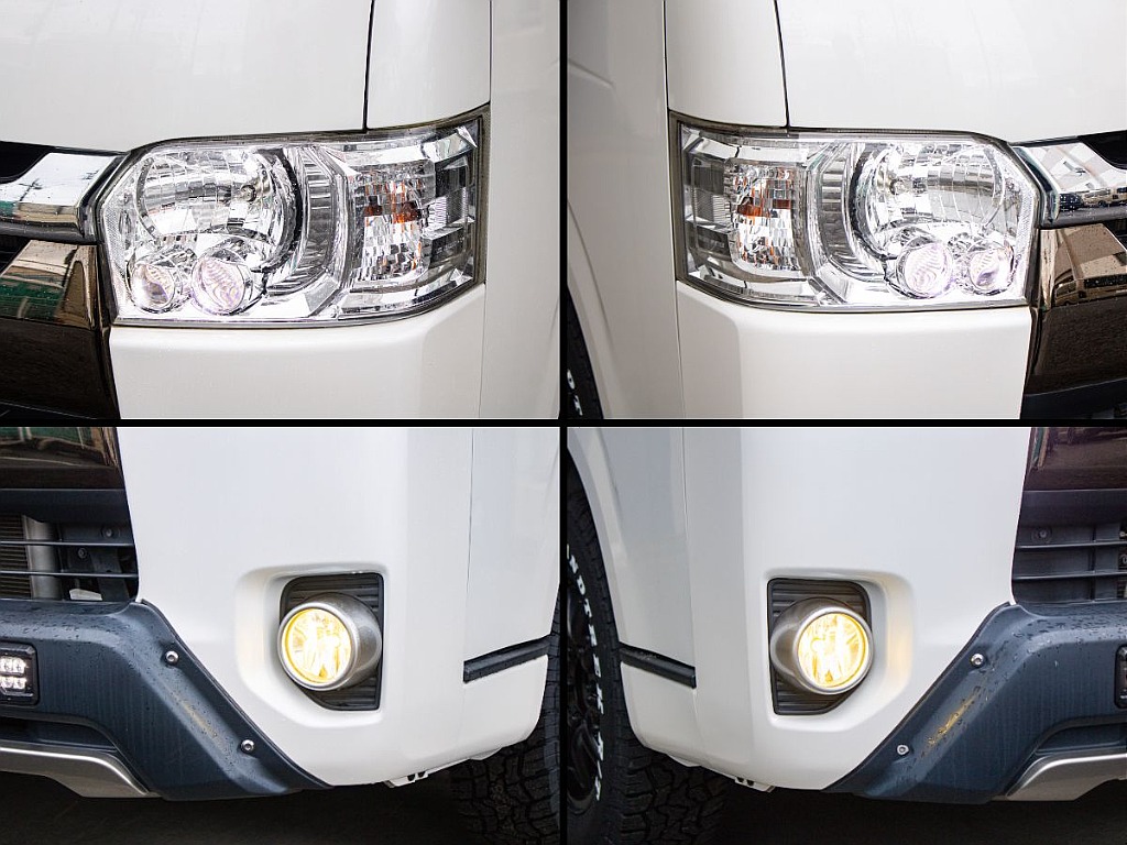 悪天候にも役立つイエローフォグランプとなっております！