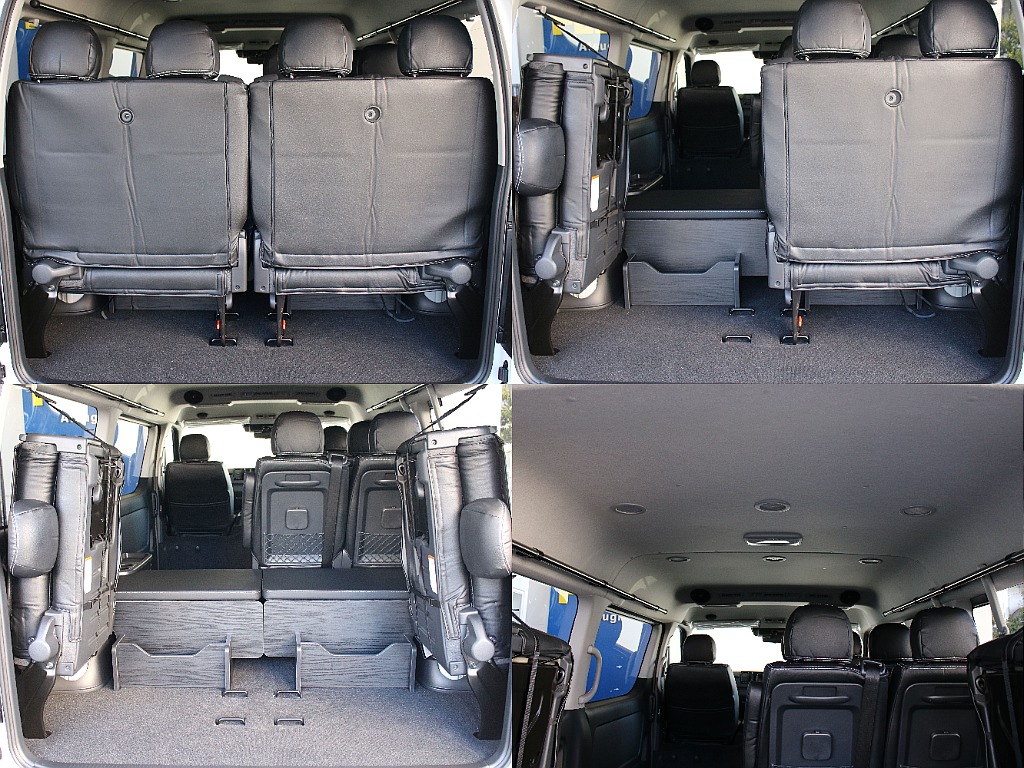 4列目シートを跳ね上げると広々とした荷室スペースも確保出来ます！