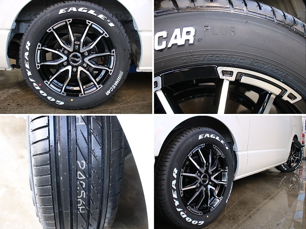 オリジナルDelf06アルミホイールにグットイヤーナスカータイヤ17インチを装備してます！