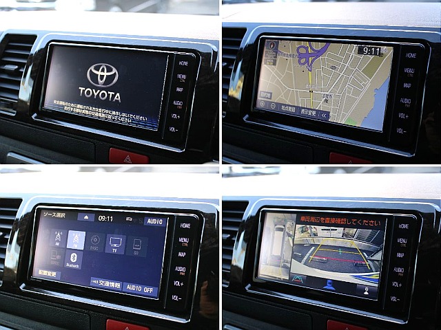 純正7インチナビが装備されてます！Bluetooth機能もお使い頂けます！