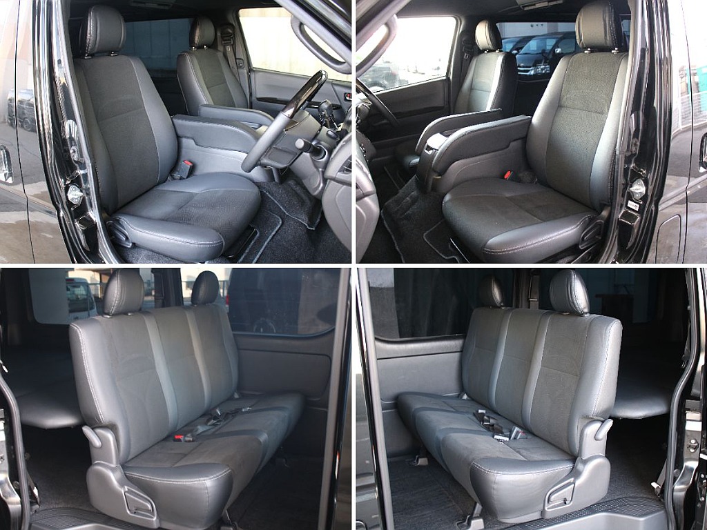 ダークプライムⅡならではのハーフレザー調のシートになってます！