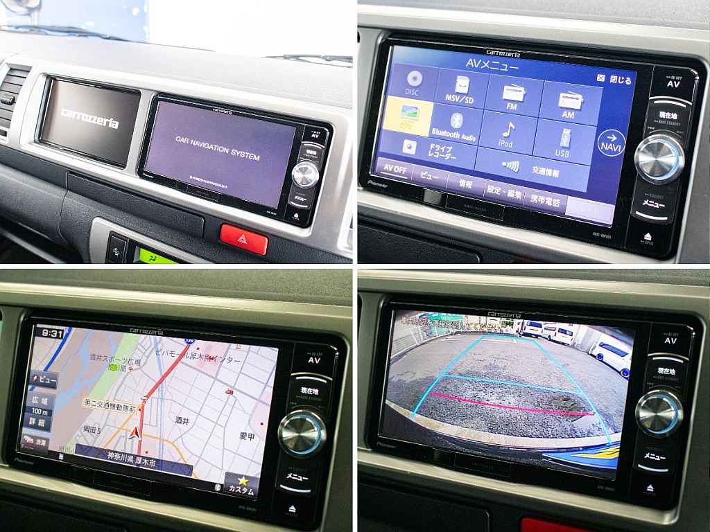 カロッツェリアナビを装備しております！