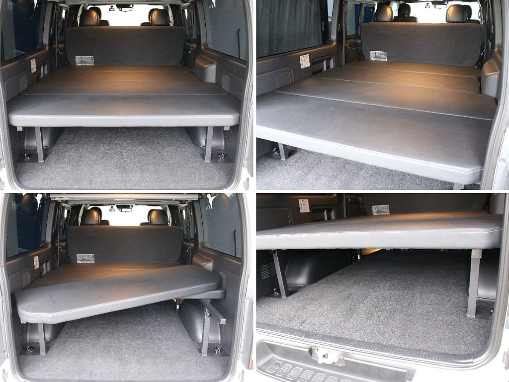 使い勝手のいい4分割のベッドキットを装備しております！