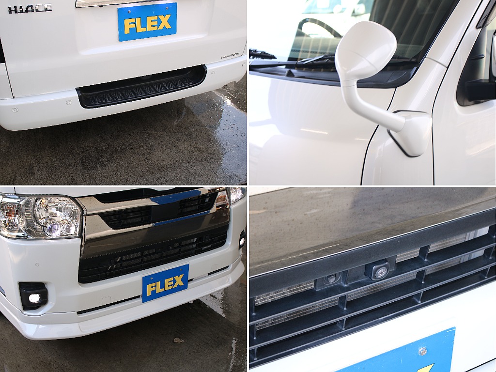 オリジナルのフロントスポイラー装備！ガッツミラーもボディ同色でこだわり抜いた一台です！