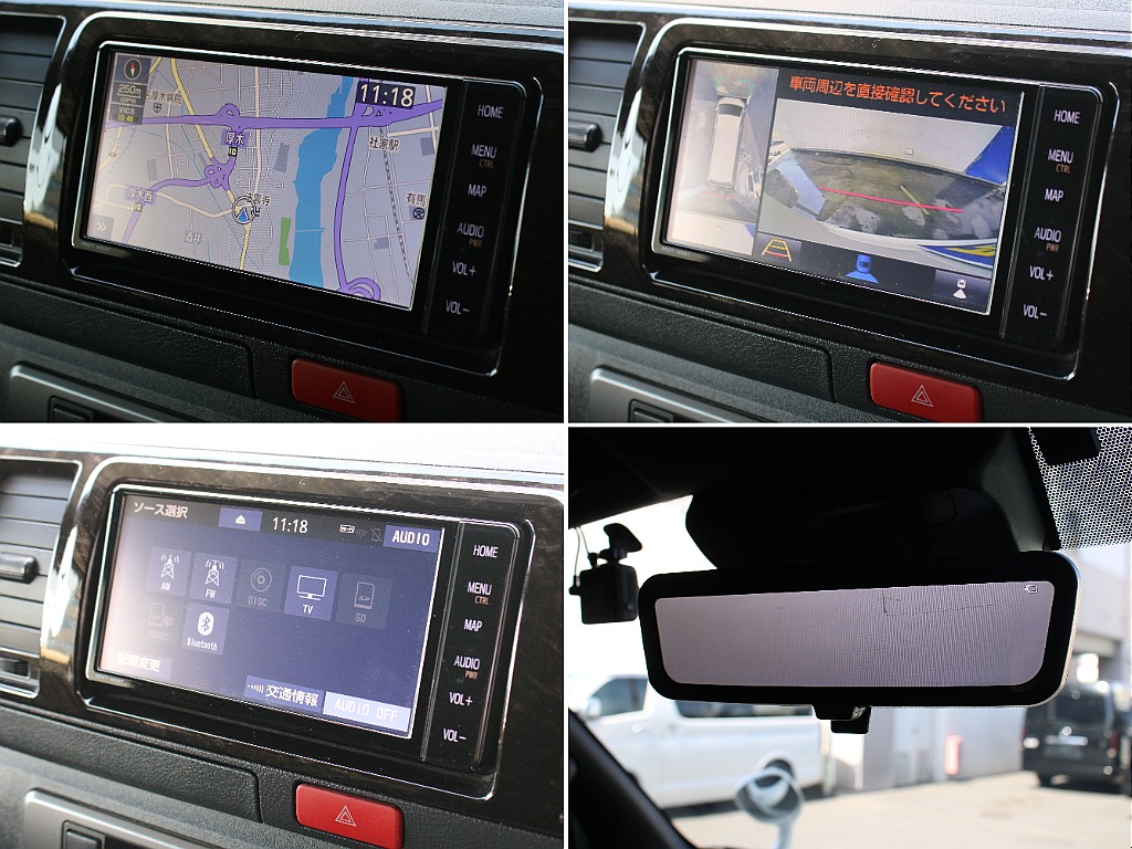 メーカーオプションのパノラミックビューモニター装備してます！ナビ連動施工済み！