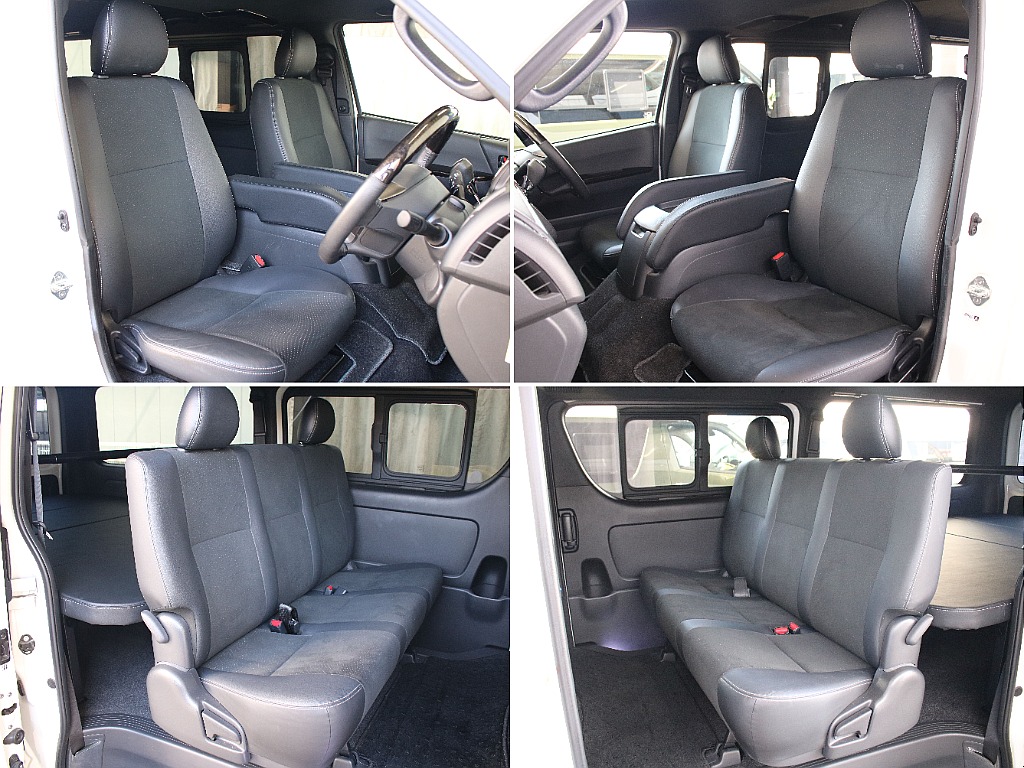 ダークプライムⅡならではハーフレザー調のシートになってます！