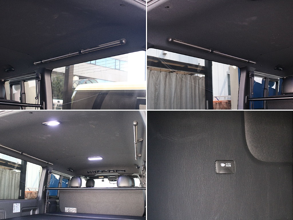 アウトドアに必須のサイドバー装備！ルームランプLEDになってます！