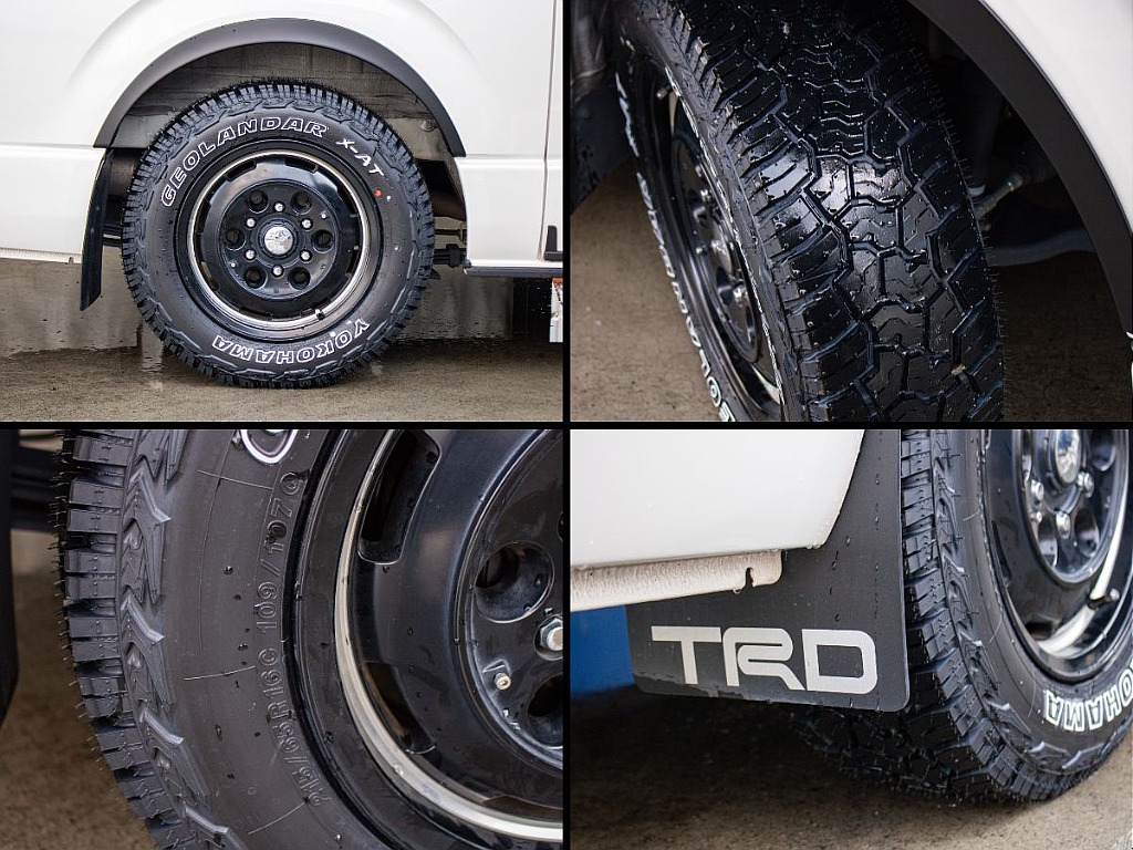 タイヤはオフロード感のあるジオランダーX-ATを新品で装備！