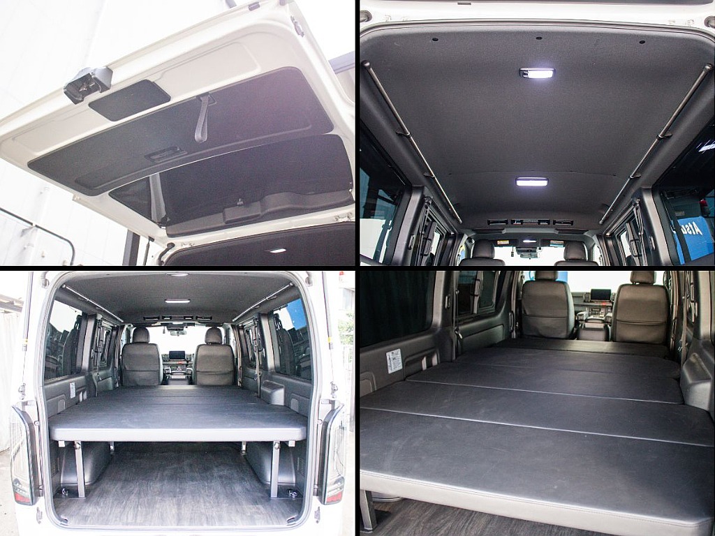 4分割タイプのベッドキット！車中泊はもちろん、取り外しや大きな荷物の積載も可能です！