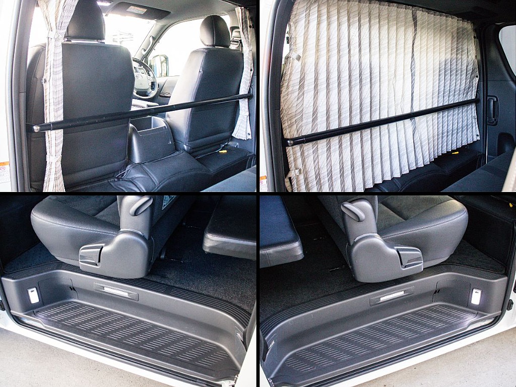 間仕切りカーテンが装備されております！