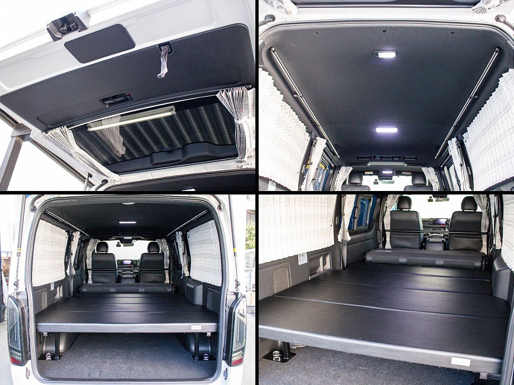 車中泊可能なベットキットを装備しております！