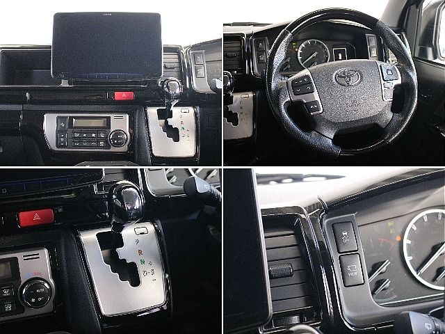 ステアリングやシフトノブも艶のある黒で統一！