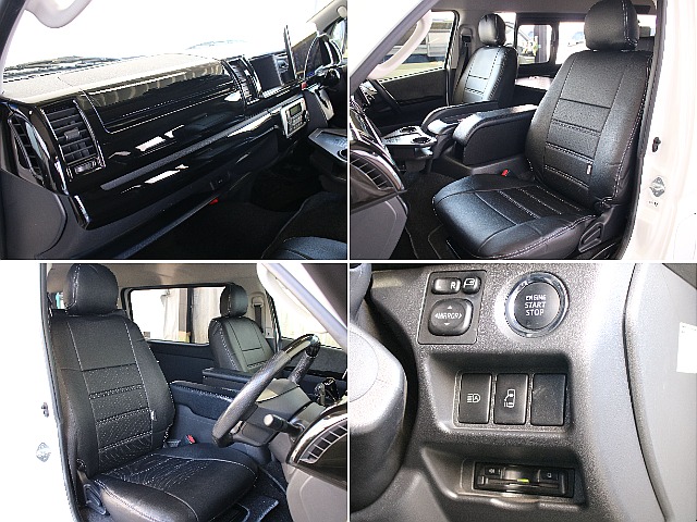 オリジナルのシートカバー装備！車内空間は大人っぽく仕上がってます！