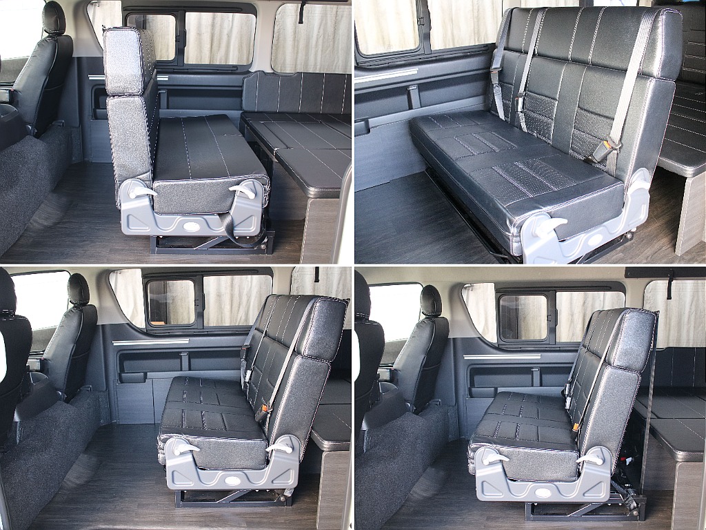 大人気FASPシートを2列目に採用！様々なレイアウトや前後の移動も可能です！